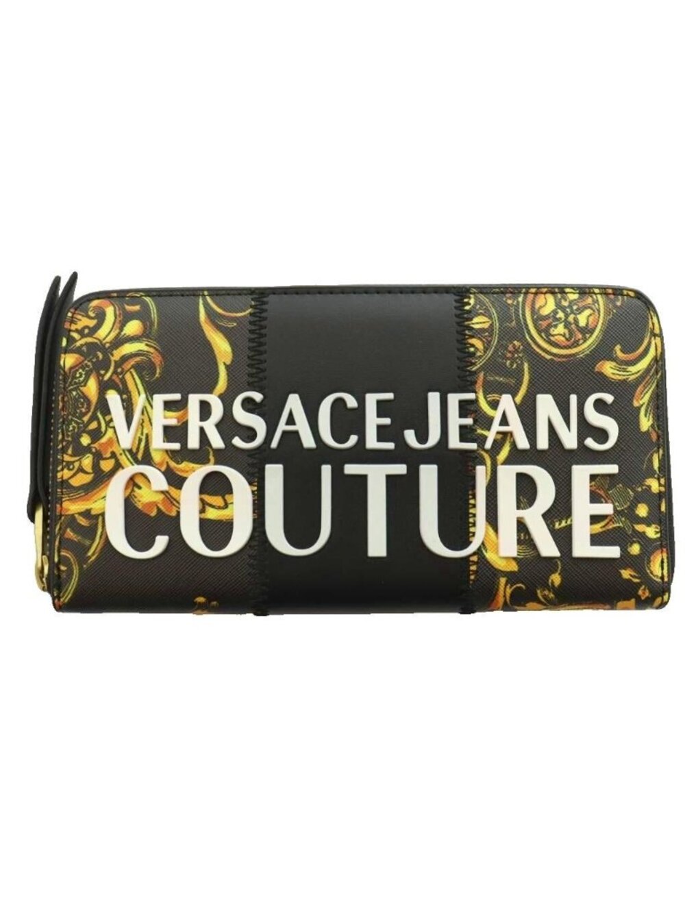 Versace Jeans Couture Range 4 Stripe Patchwork Wallet Zip Around Baroque
